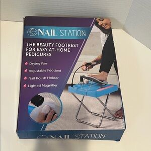 Blue Pedicure Footrest